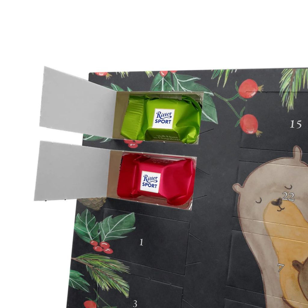 Chocolate advent calendar otter child mammal, predator, gifts for people in love, gift ideas for animal lovers, animal, aquatic animal, marten, otter gifts, water mammal, water, water animal, sea otter, animal lover, European otter, baby otter, Otter Sea Otter Lake Otter