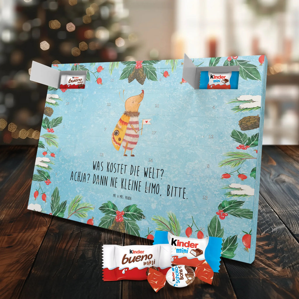Chocolate advent calendar Moth flag gift ideas, gifts, small animals, good mood, cute, funny sayings, cute animal motives, hand drawn, special gifts, card, animal lover, How much does the world cost, Beetle, Saying funny, Kitchen decoration, Moth