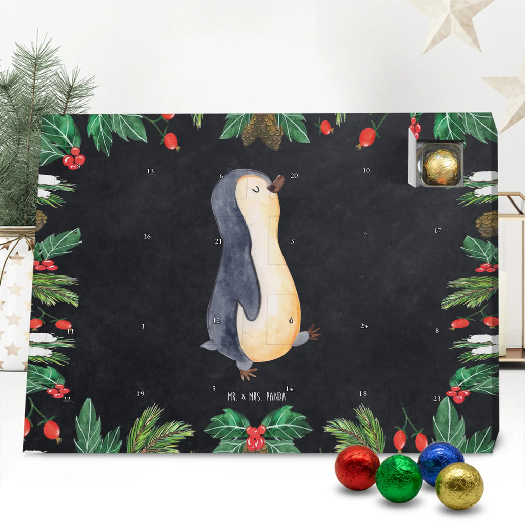 Chocolate advent calendar Penguin march North Pole, Penguins, penguins, late riser, early riser