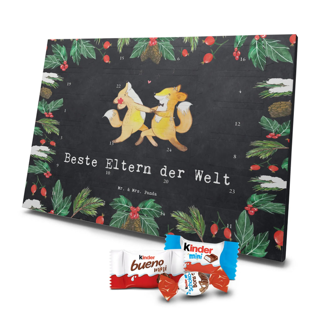 Chocolate advent calendar Fox Best parents in the world gift, birthday, gift idea, birthday present, giving, thank you, for, make you happy, gift tip, mom and dad, parents, parents couple, producer