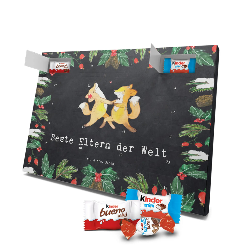 Chocolate advent calendar Fox Best parents in the world gift, birthday, gift idea, birthday present, giving, thank you, for, make you happy, gift tip, mom and dad, parents, parents couple, producer