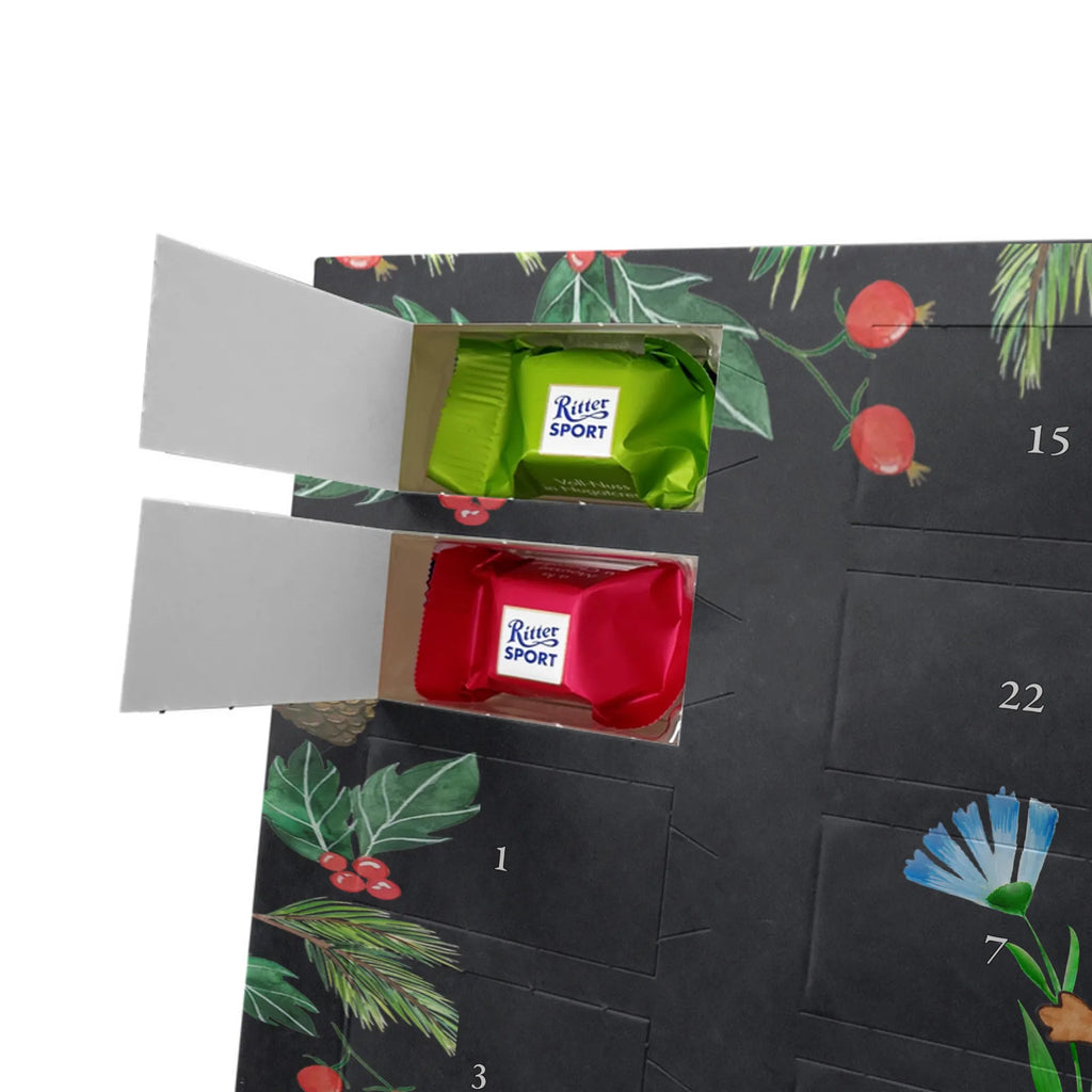 Chocolate advent calendar Hedgehog Flower gift ideas, gifts, small animals, good mood, cute, funny sayings, cute animal motives, hand drawn, special gifts, card, animal lover, hospital, illness, get well soon, recovery wishes, sick, visit