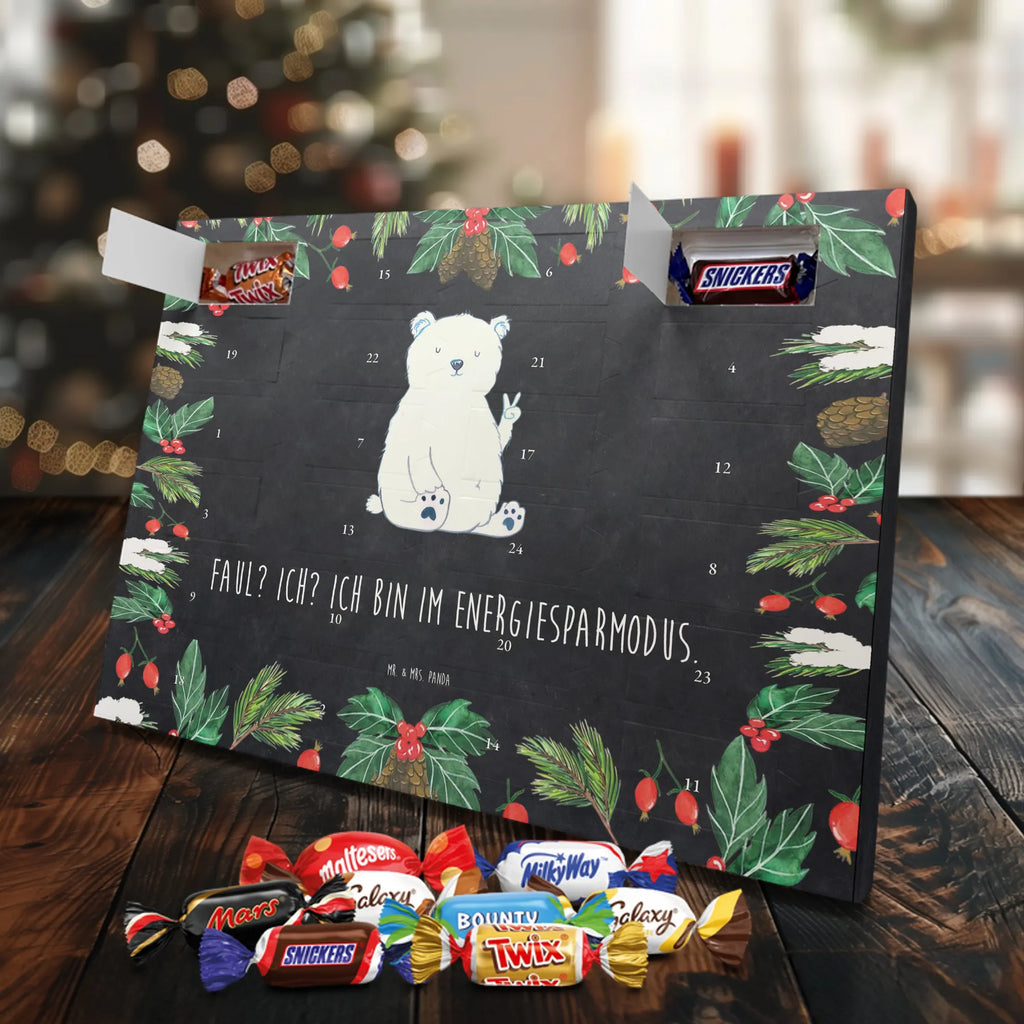 Chocolate advent calendar Icebear Lazy cuddly toy, teddy bear, North Pole, Polar bear, relaxing, office job, lazy, work, workplace