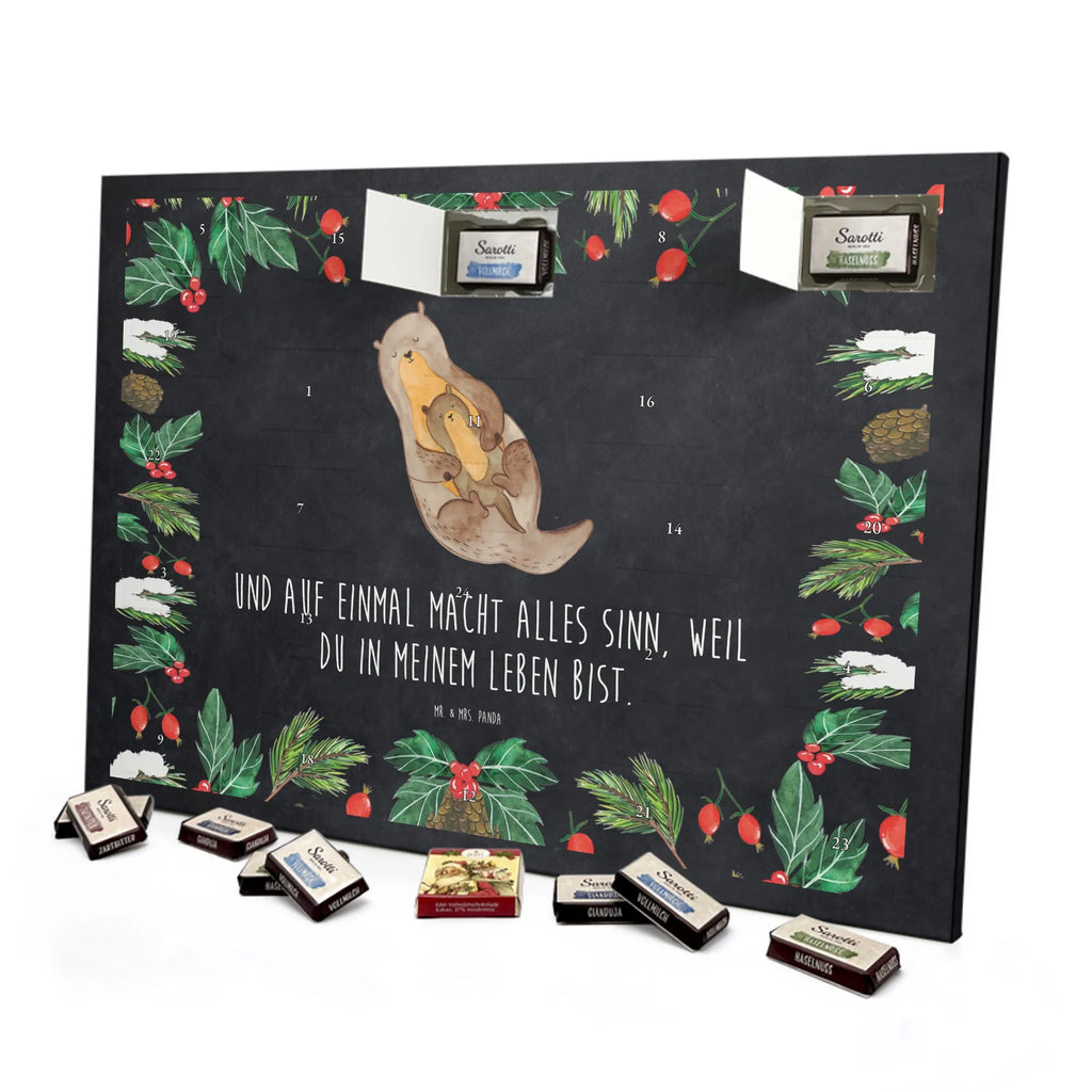 Chocolate advent calendar otter child mammal, predator, gifts for people in love, gift ideas for animal lovers, animal, aquatic animal, marten, otter gifts, water mammal, water, water animal, sea otter, animal lover, European otter, baby otter, Otter Sea Otter Lake Otter