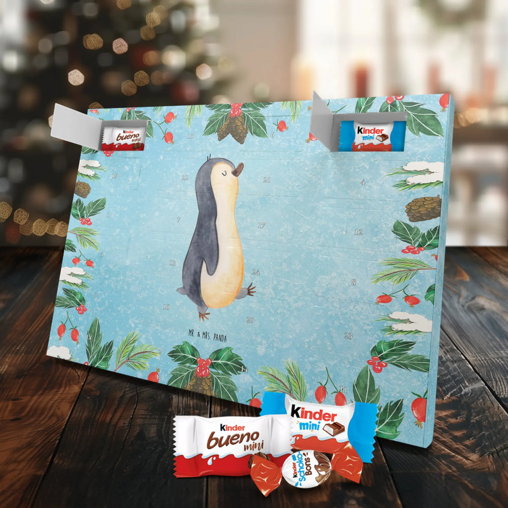 Chocolate advent calendar Penguin march North Pole, Penguins, penguins, late riser, early riser