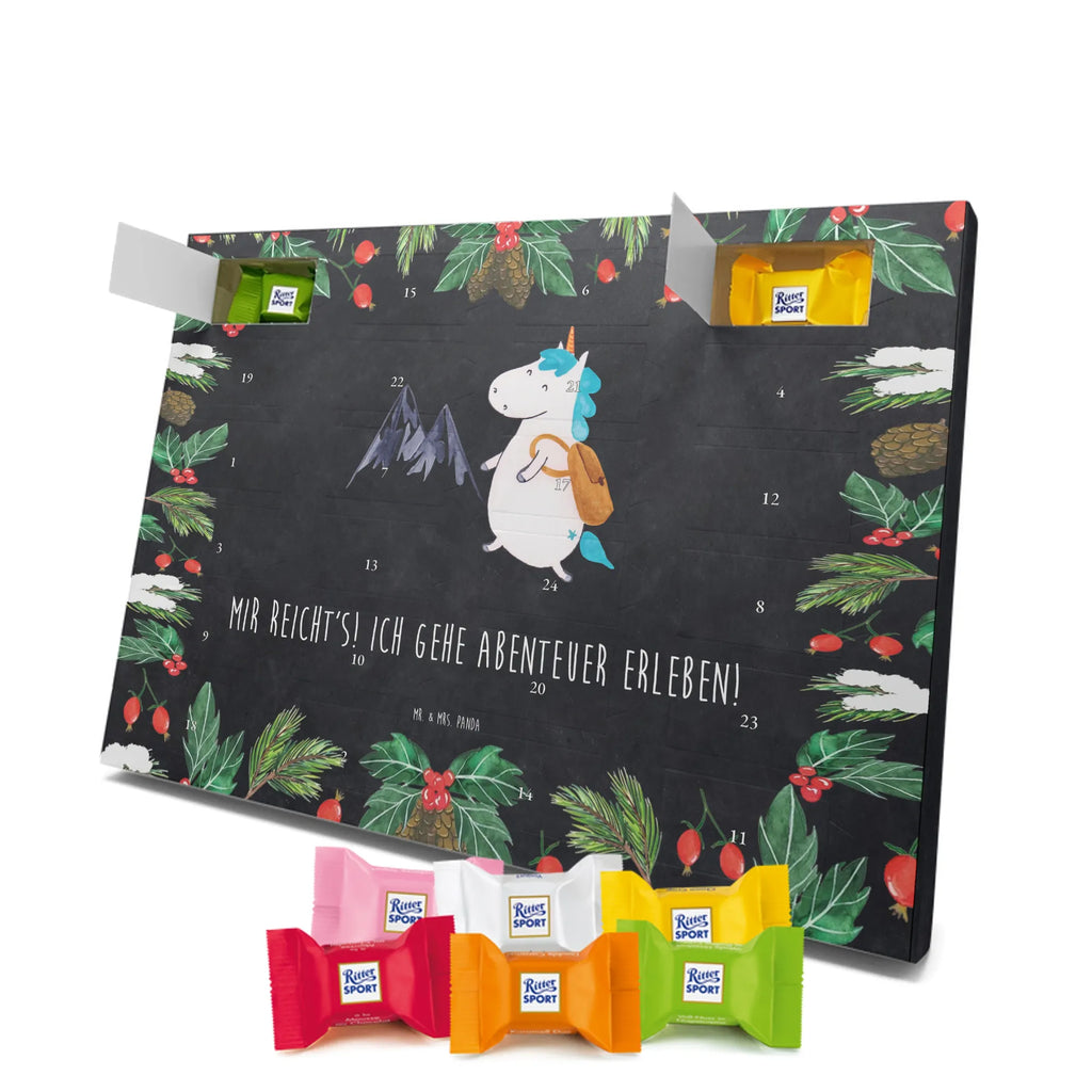 Chocolate advent calendar unicorn climber adventurer, travel, mountaineer, vacation, world traveler, adventure, mountains, world trip, explorer