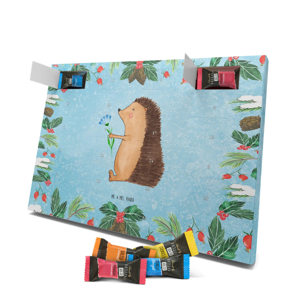 Chocolate advent calendar Hedgehog Flower gift ideas, gifts, small animals, good mood, cute, funny sayings, cute animal motives, hand drawn, special gifts, card, animal lover, hospital, illness, get well soon, recovery wishes, sick, visit