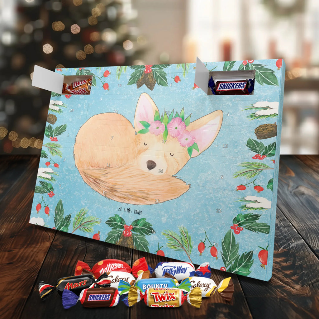 Chocolate advent calendar desert fox Flower Africa, flowers, wreath of flowers, desert, desert fox