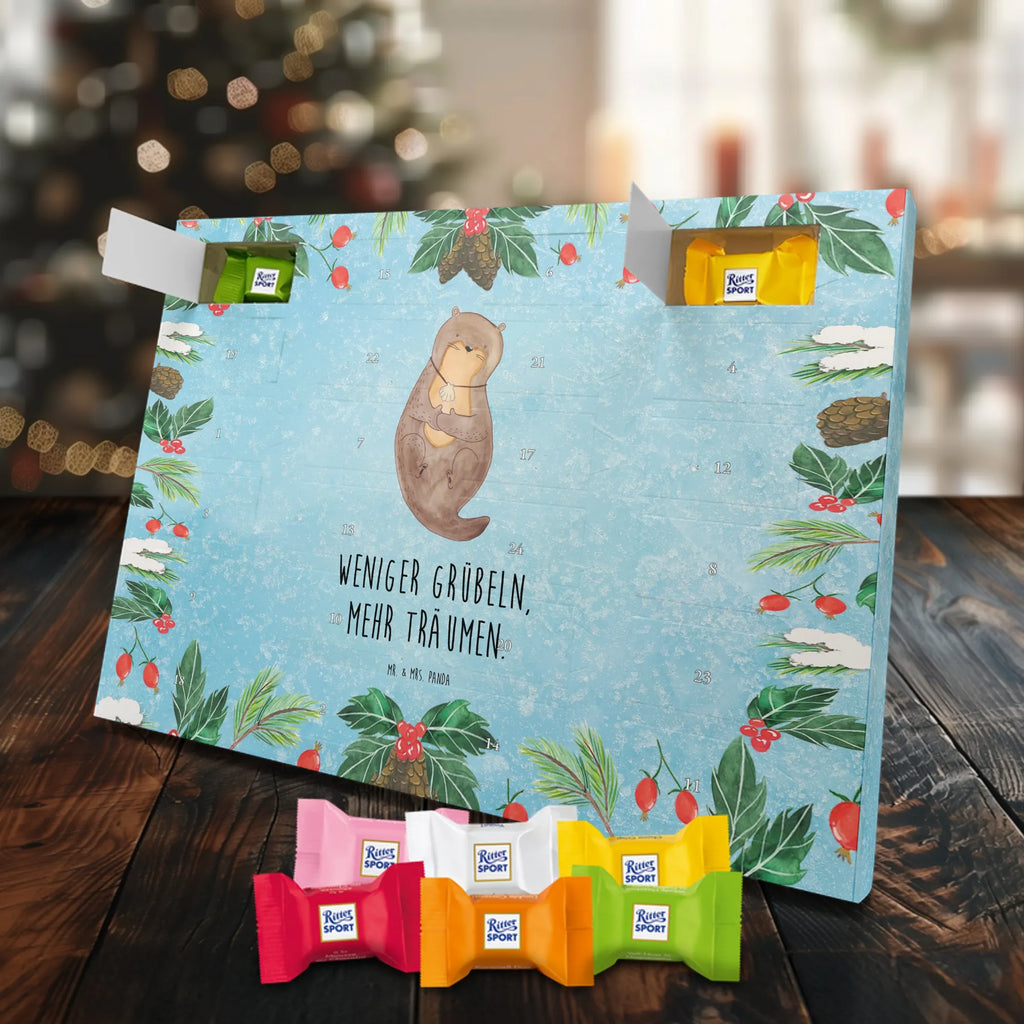 Chocolate advent calendar otter shell mammal, predator, gifts for people in love, gift ideas for animal lovers, animal, aquatic animal, marten, otter gifts, water mammal, water, water animal, sea otter, animal lover, European otter, baby otter, dreaming, daydreaming, brooding, otter love
