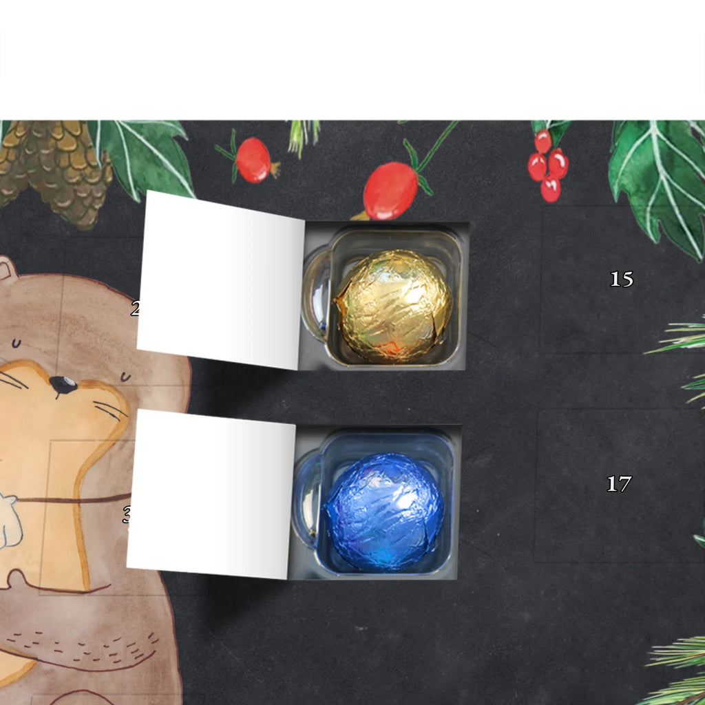 Chocolate advent calendar otter shell mammal, predator, gifts for people in love, gift ideas for animal lovers, animal, aquatic animal, marten, otter gifts, water mammal, water, water animal, sea otter, animal lover, European otter, baby otter, dreaming, daydreaming, brooding, otter love