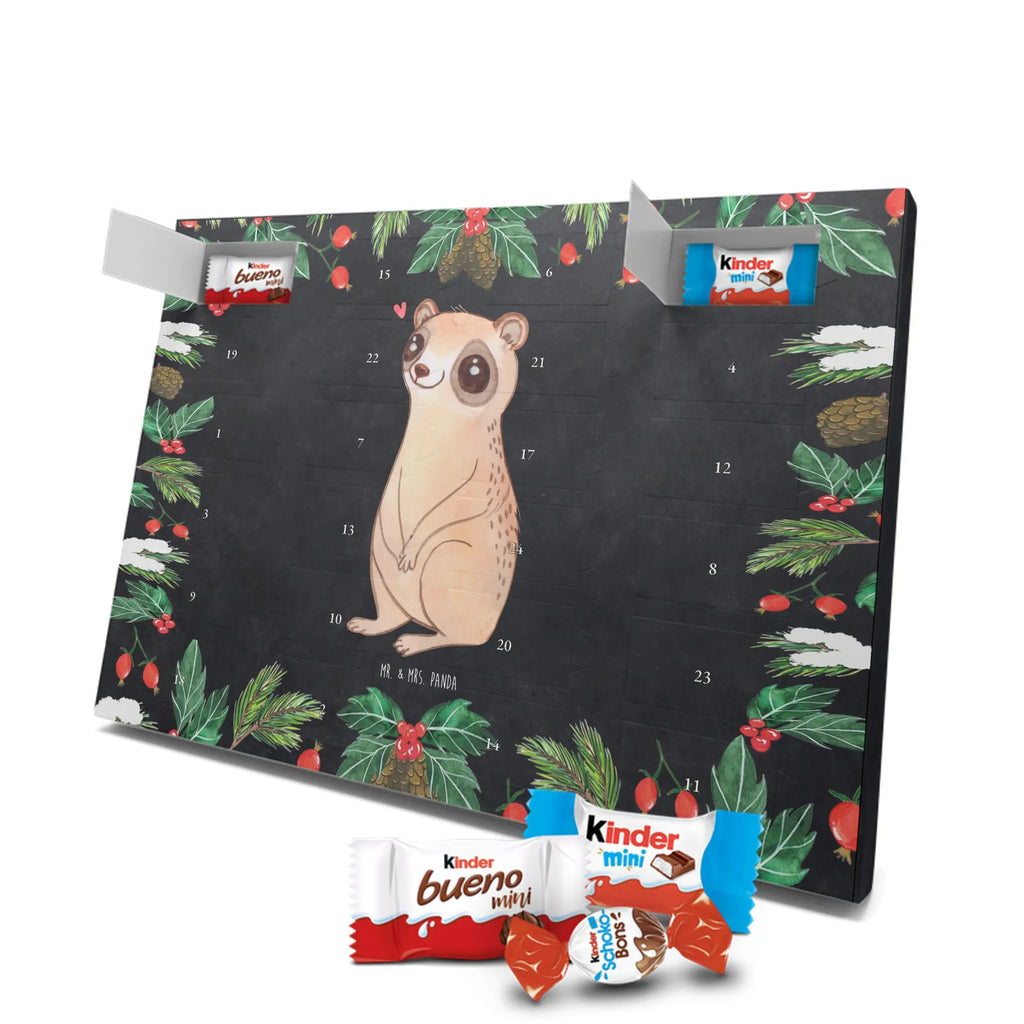 Chocolate advent calendar Slow loris Happy gift ideas, gifts, small animals, good mood, cute, funny sayings, cute animal motives, hand drawn, special gifts, card, animal lover