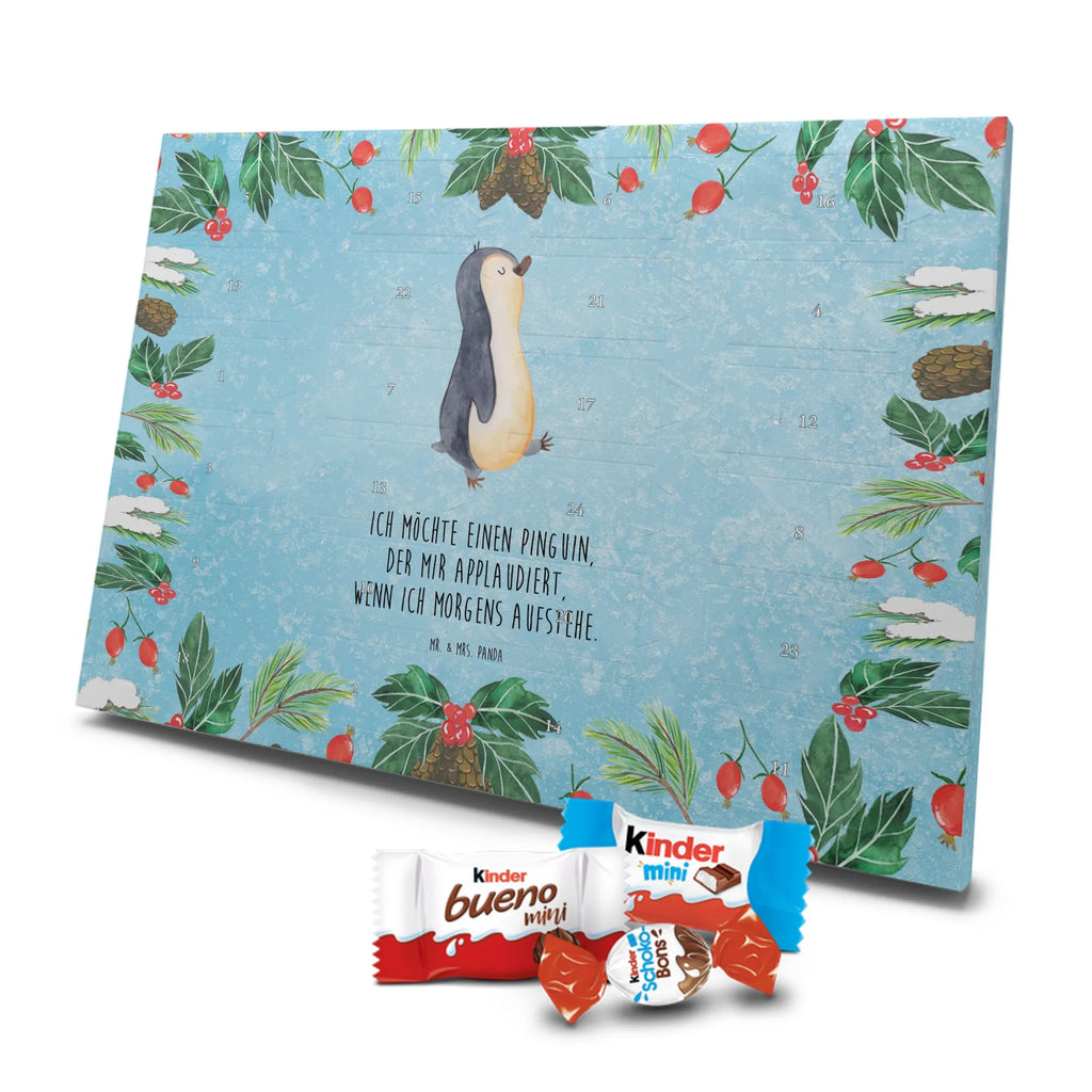 Chocolate advent calendar Penguin march North Pole, Penguins, penguins, late riser, early riser