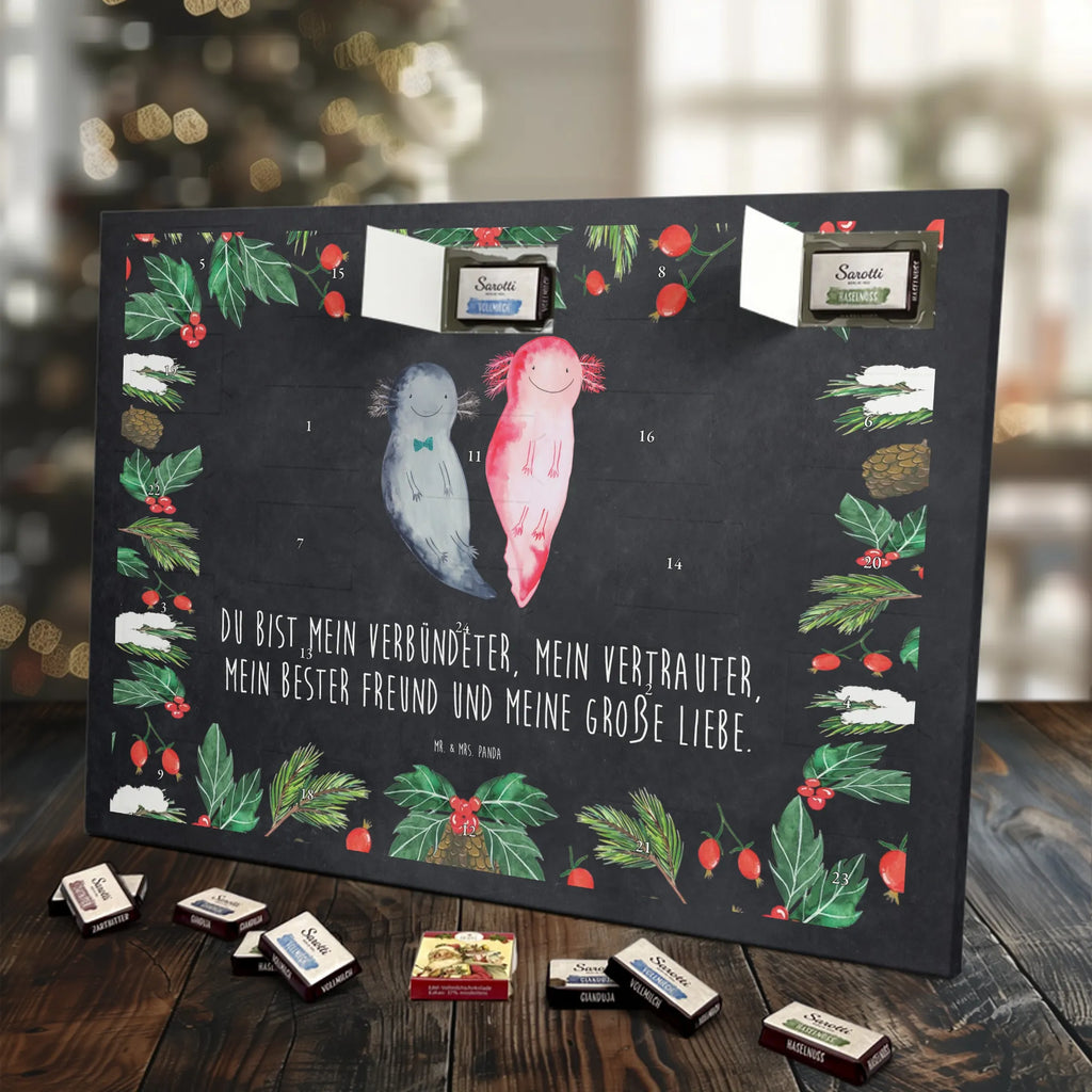 Chocolate advent calendar axolotl Girlfriend Mexican walking fish, Axelotl, marine animals, salamander, amphibian, husband, valentine's day, great love, friend, tail, fiancé, anniversary, proof of love