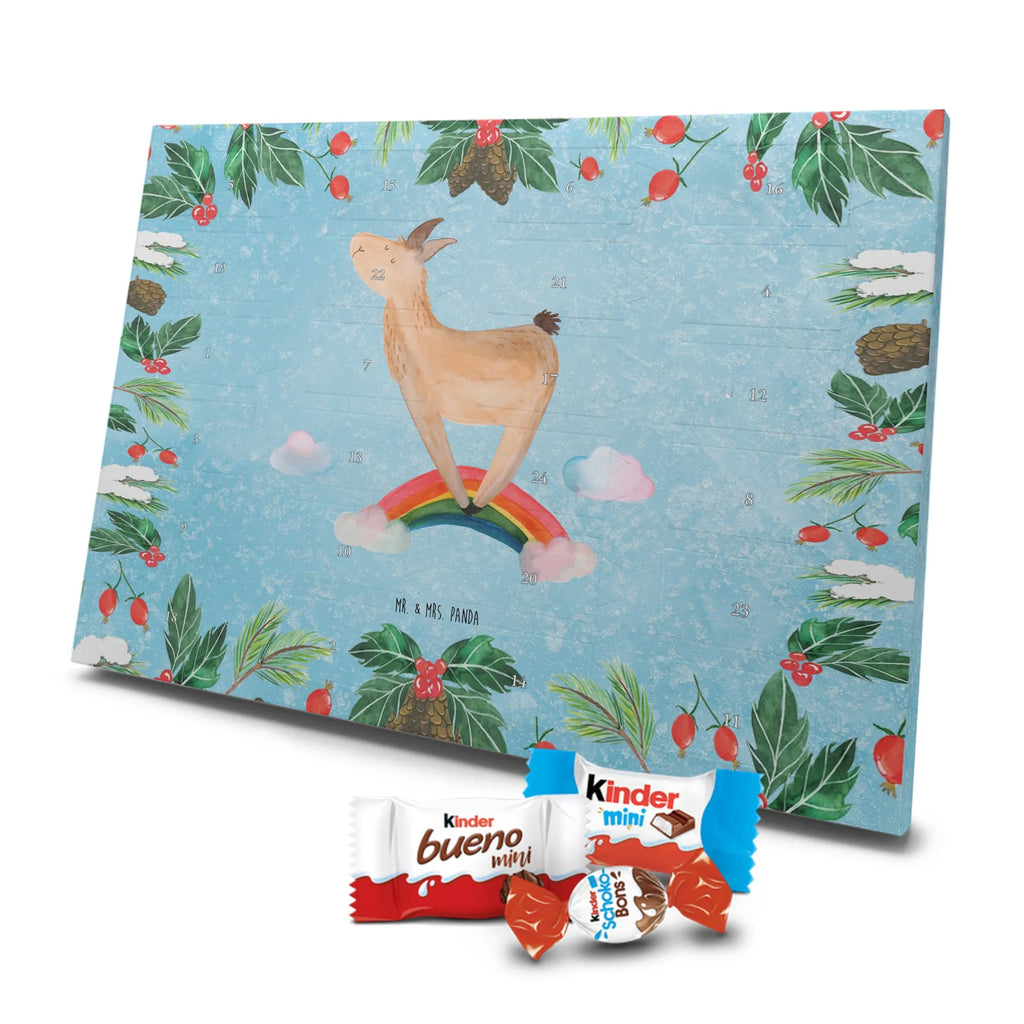 Chocolate advent calendar lama rainbow Llama, alpaca, trendy animal, Freedom, Cloud country, Outsider, School, Rainbow, Self-employed