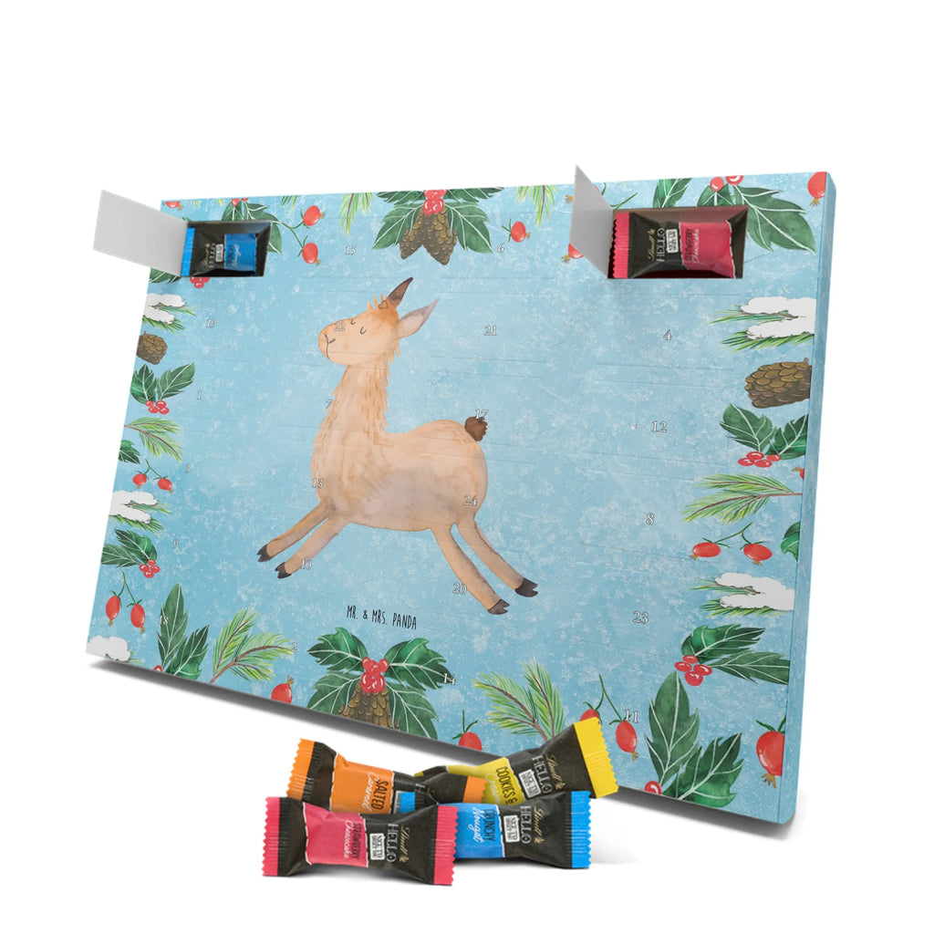 Chocolate advent calendar lama Jump Llama, alpaca, trendy animal, favourite day, graduation, luck, heartache, new start, good morning, llamas, exam, girlfriend
