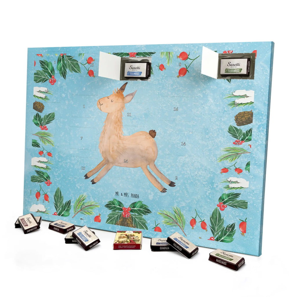 Chocolate advent calendar lama Jump Llama, alpaca, trendy animal, favourite day, graduation, luck, heartache, new start, good morning, llamas, exam, girlfriend