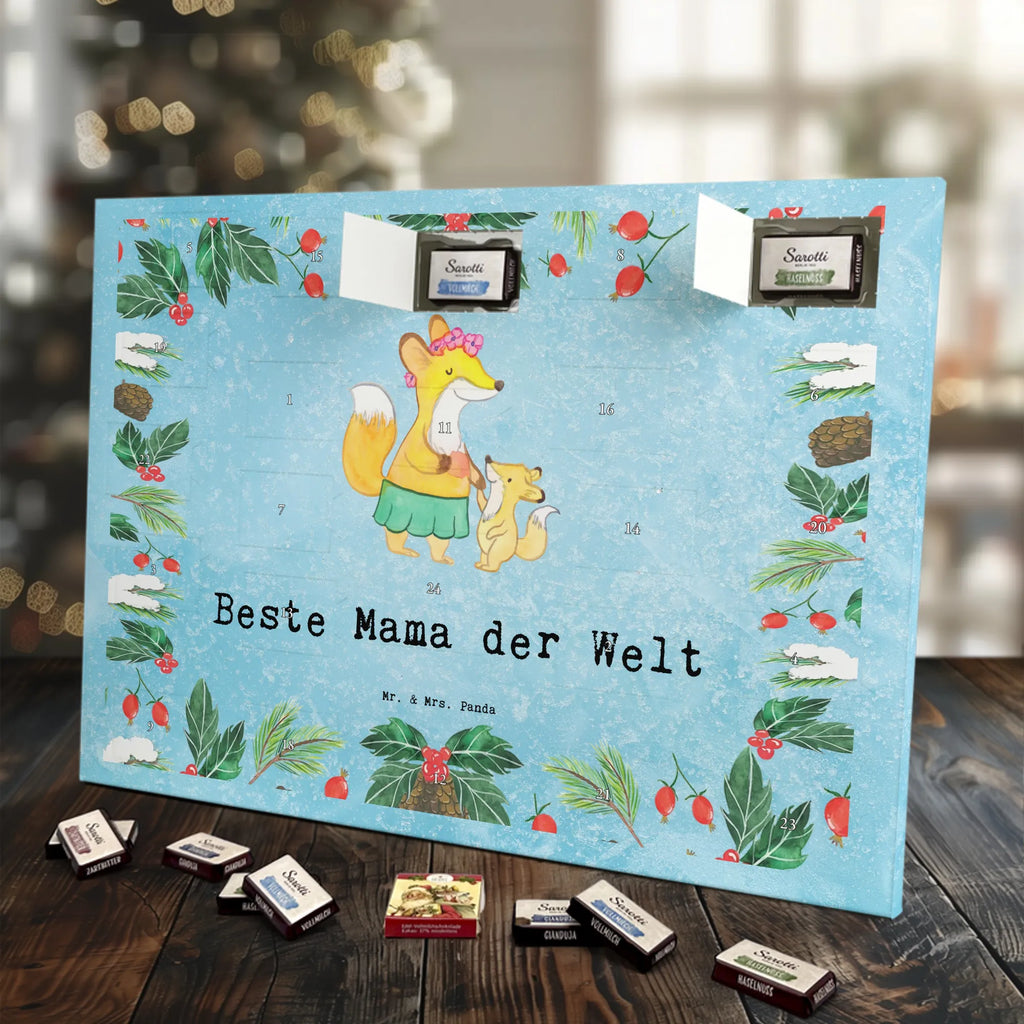 Chocolate advent calendar Fox best mom in the world gift, birthday, gift idea, birthday present, giving, thank you, for, make you happy, gift tip, Best Mom, Mother&#39;s Day, Best, Daughter, Son, Thank You, Mother, Super Mom
