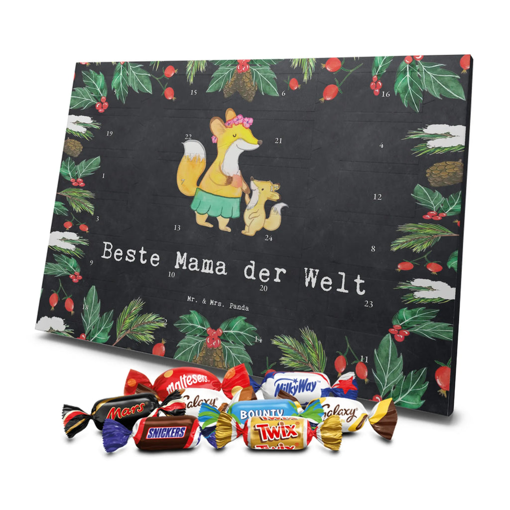 Chocolate advent calendar Fox best mom in the world gift, birthday, gift idea, birthday present, giving, thank you, for, make you happy, gift tip, Best Mom, Mother&#39;s Day, Best, Daughter, Son, Thank You, Mother, Super Mom