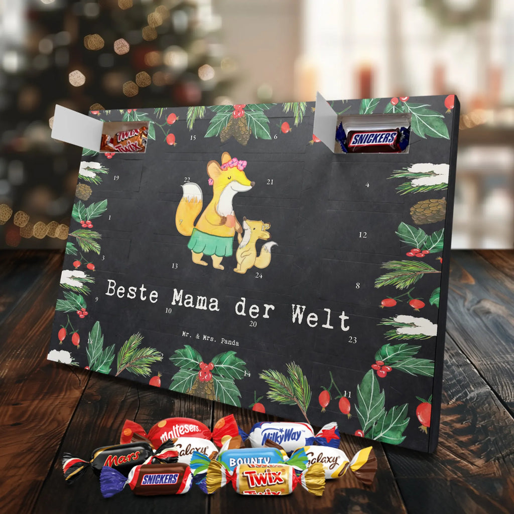 Chocolate advent calendar Fox best mom in the world gift, birthday, gift idea, birthday present, giving, thank you, for, make you happy, gift tip, Best Mom, Mother&#39;s Day, Best, Daughter, Son, Thank You, Mother, Super Mom