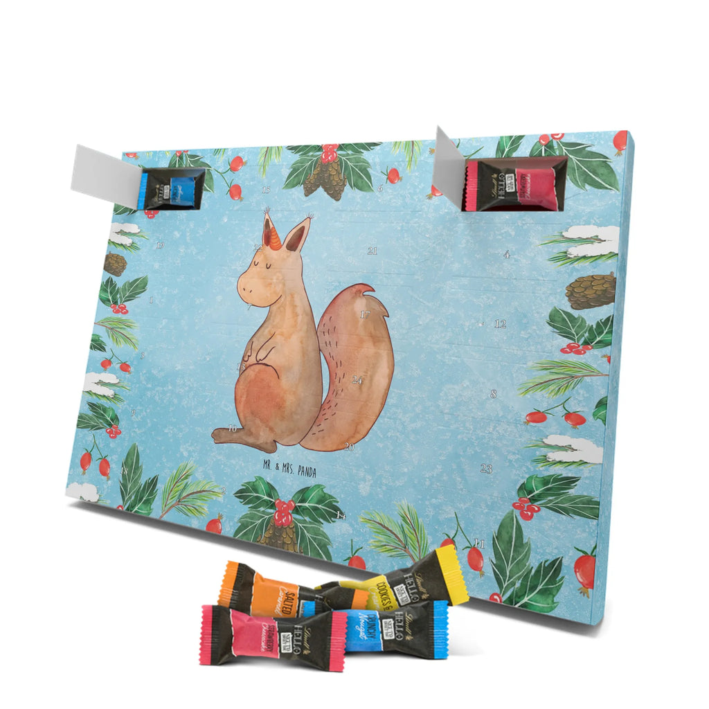 Chocolate advent calendar unicorn Believe squirrel