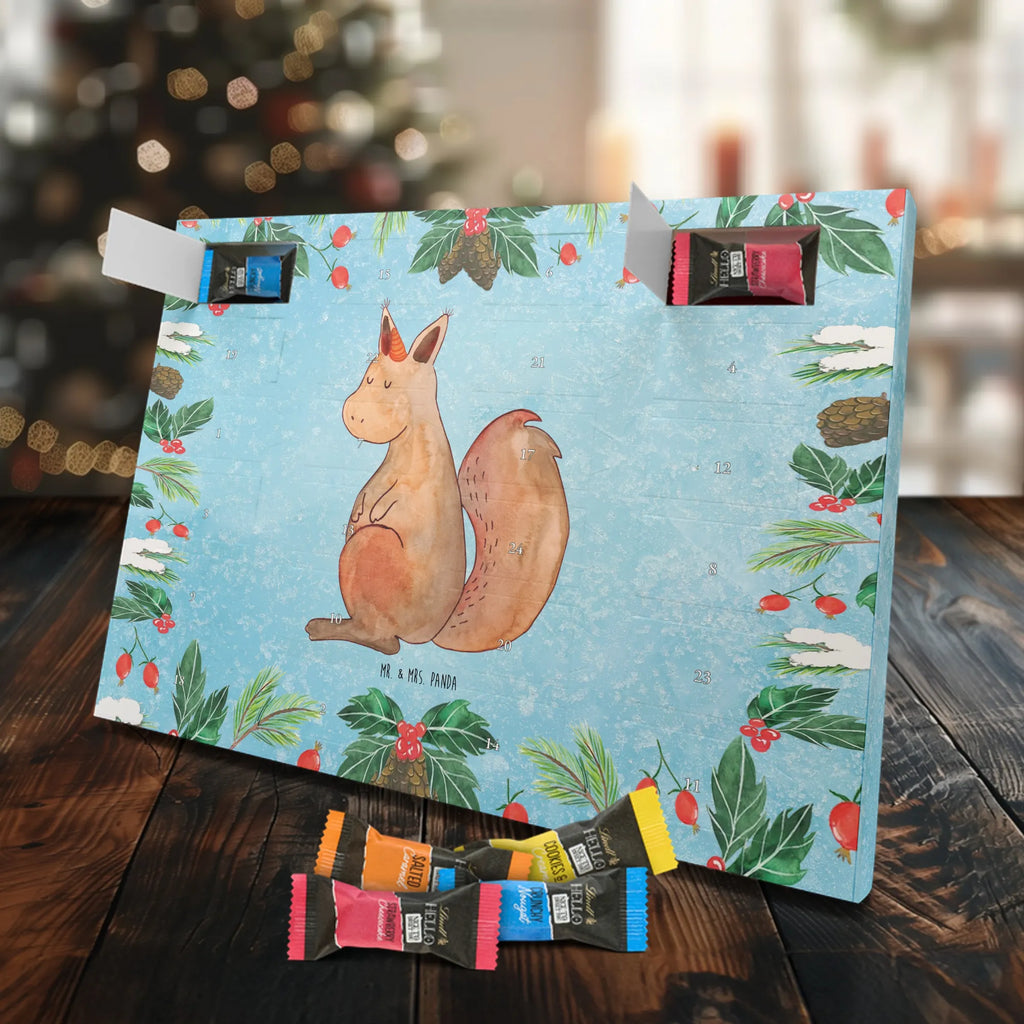 Chocolate advent calendar unicorn Believe squirrel