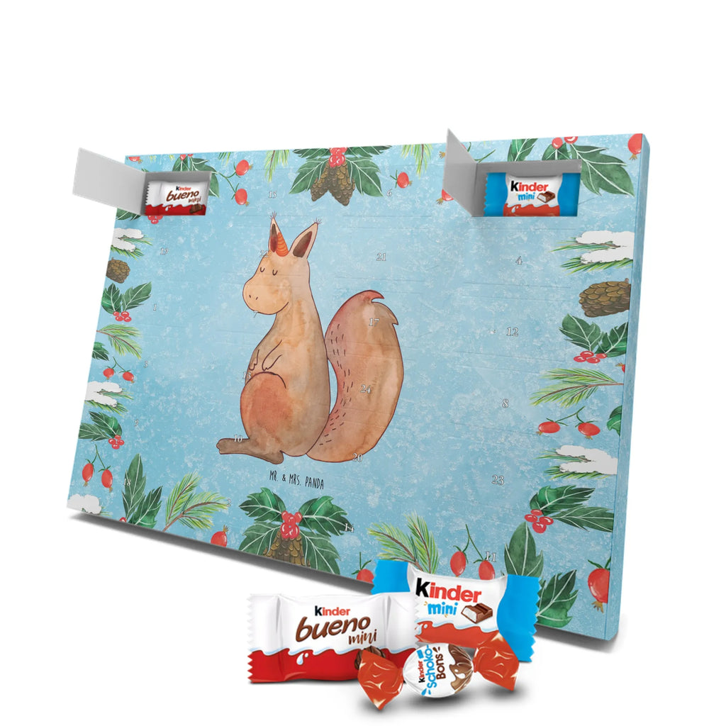 Chocolate advent calendar unicorn Believe squirrel