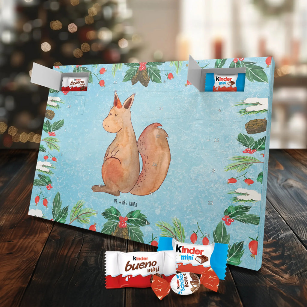 Chocolate advent calendar unicorn Believe squirrel