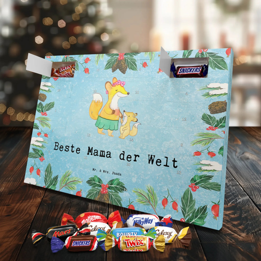Chocolate advent calendar Fox best mom in the world gift, birthday, gift idea, birthday present, giving, thank you, for, make you happy, gift tip, Best Mom, Mother&#39;s Day, Best, Daughter, Son, Thank You, Mother, Super Mom