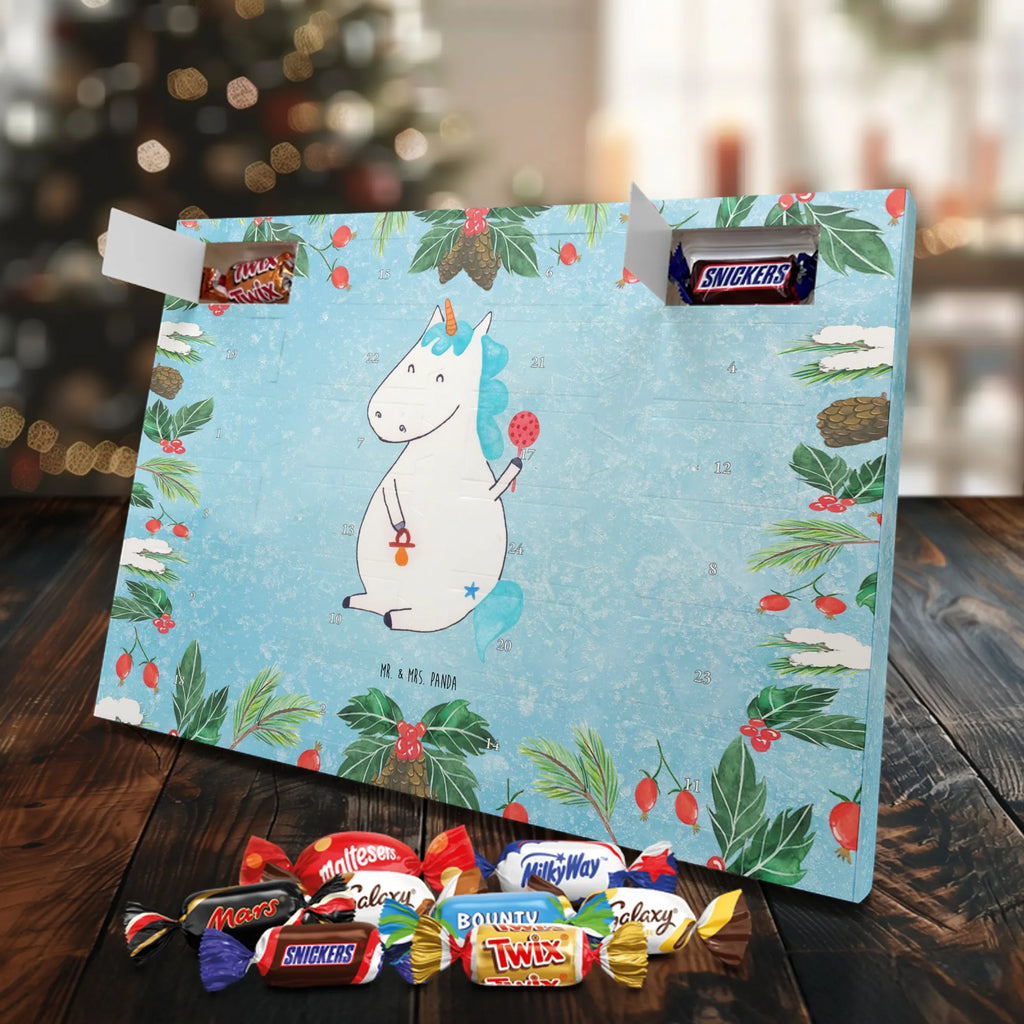 Chocolate advent calendar unicorn infant mother, offspring, first child, baby happiness, birthday, birth present, parents, birth gift, birth