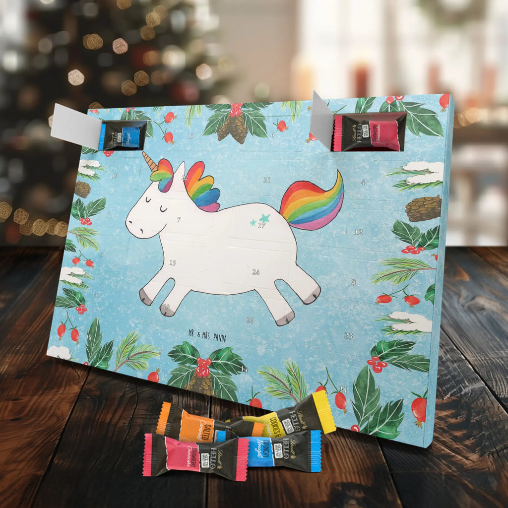 Chocolate advent calendar unicorn happy joy of life, fun, cheerful, joy