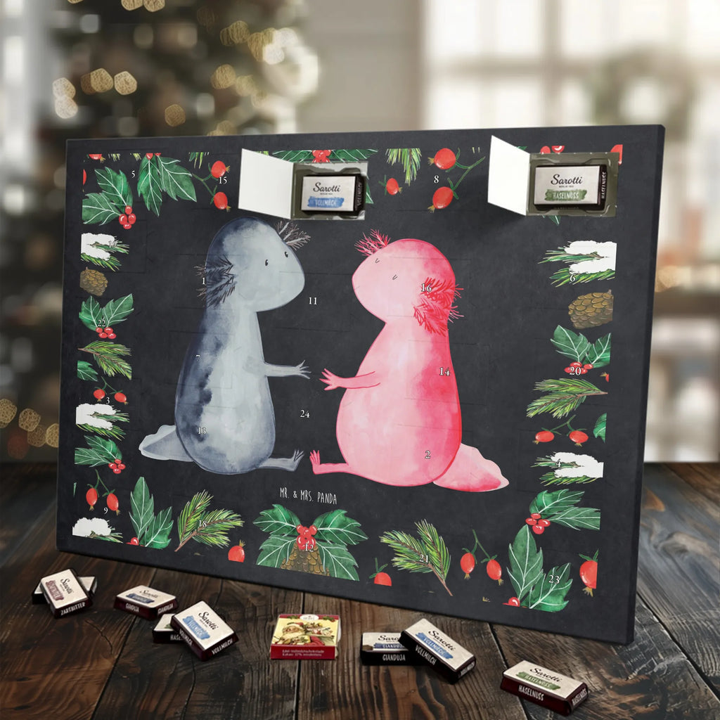 Chocolate advent calendar axolotl Love Mexican walking fish, Axelotl, marine animals, salamander, fiancé, amphibian, friend, husband, valentine's day, proof of love, anniversary, great love, tail