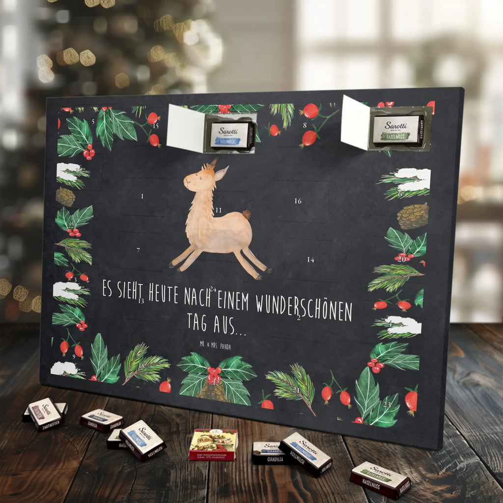 Chocolate advent calendar lama Jump Llama, alpaca, trendy animal, favourite day, graduation, luck, heartache, new start, good morning, llamas, exam, girlfriend