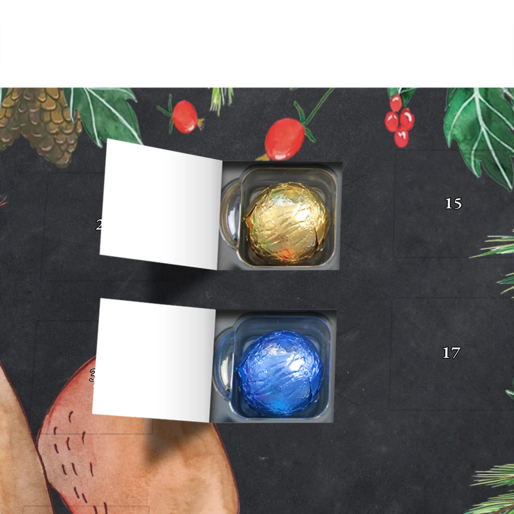 Chocolate advent calendar unicorn Believe squirrel