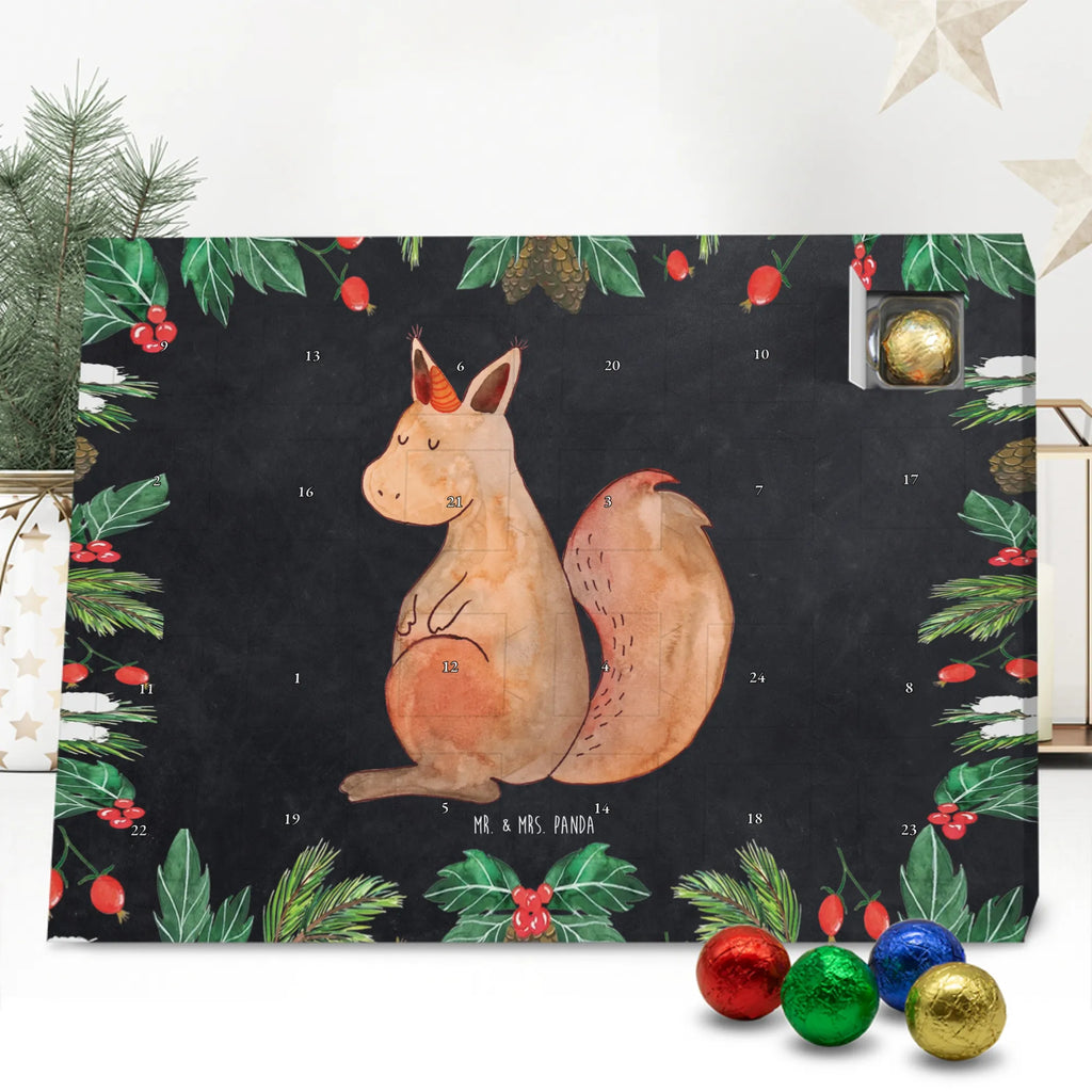 Chocolate advent calendar unicorn Believe squirrel