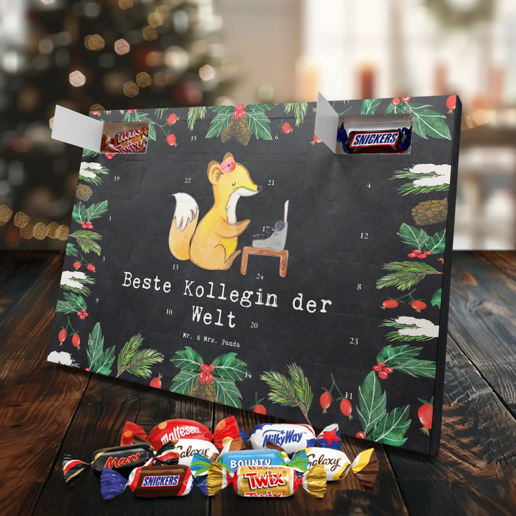 Chocolate advent calendar Fox Best colleague in the world gift, birthday, gift idea, birthday present, giving, thank you, for, make you happy, gift tip, colleague, work, retirement, farewell gift, girlfriend, fellow worker, co-worker, Work colleague