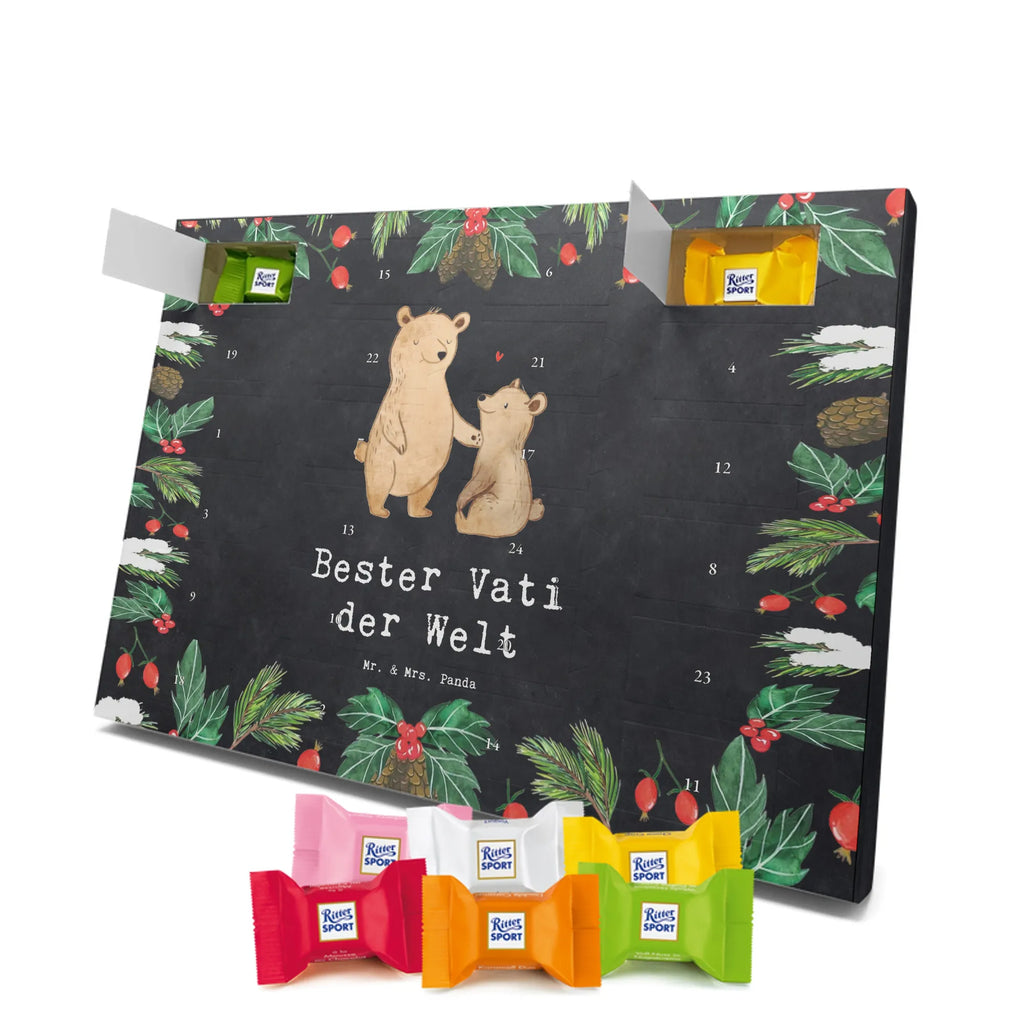Chocolate advent calendar bear World&#39;s Best Dad gift, birthday, gift idea, birthday present, giving, thank you, for, make you happy, gift tip, best, gift father, parents, Father, man, little thing
