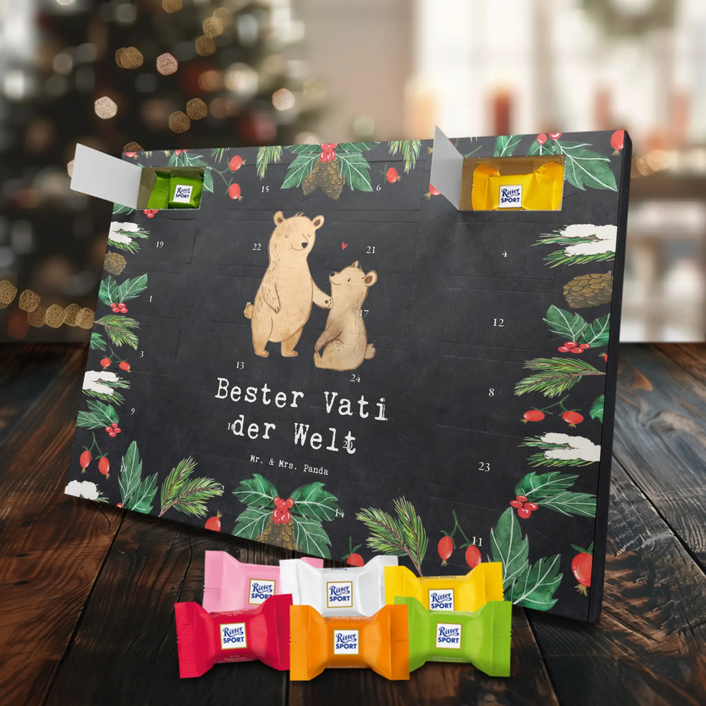 Chocolate advent calendar bear World&#39;s Best Dad gift, birthday, gift idea, birthday present, giving, thank you, for, make you happy, gift tip, best, gift father, parents, Father, man, little thing