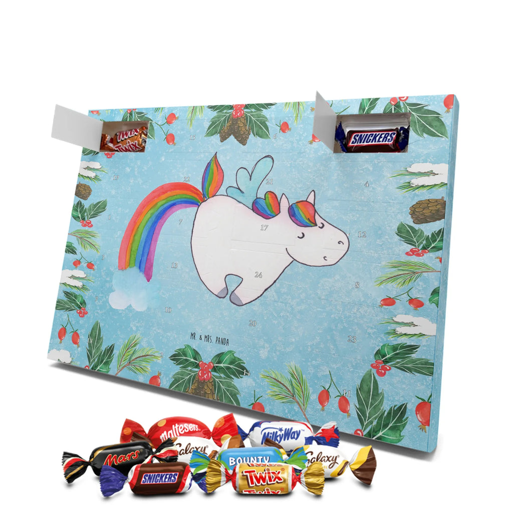 Chocolate advent calendar unicorn Pegasus growing up, pegasus, rainbow, reality, playing, unicorn love, saying fun