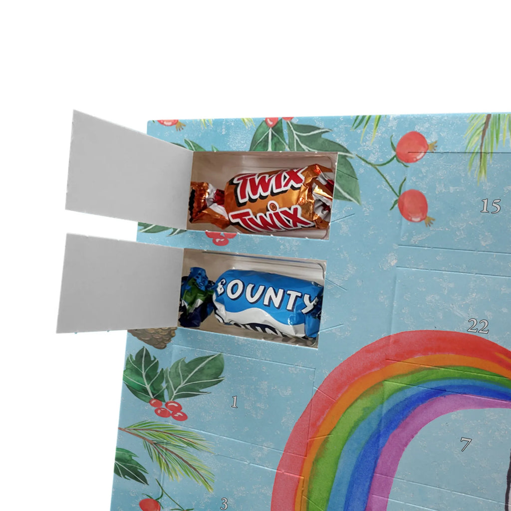 Chocolate advent calendar unicorn Pegasus growing up, pegasus, rainbow, reality, playing, unicorn love, saying fun