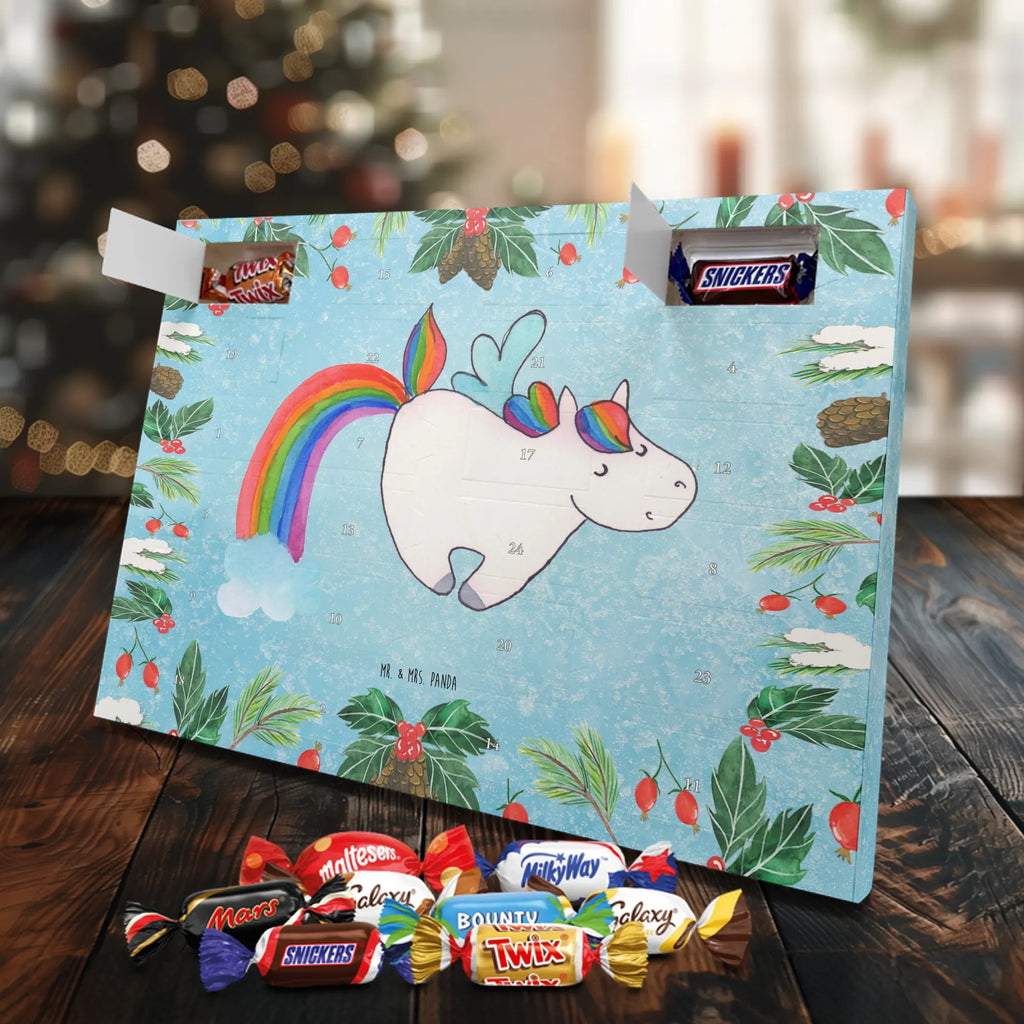 Chocolate advent calendar unicorn Pegasus growing up, pegasus, rainbow, reality, playing, unicorn love, saying fun