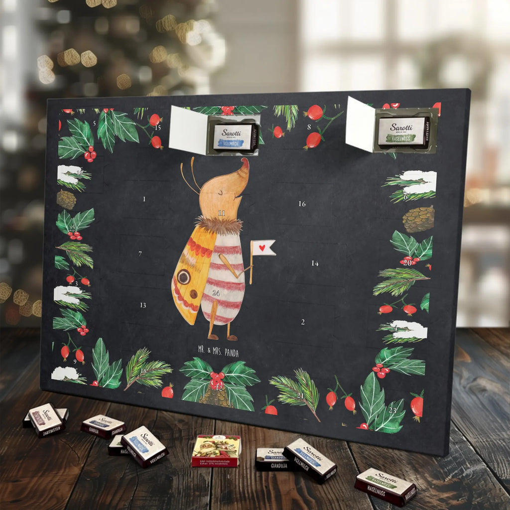 Chocolate advent calendar Moth flag gift ideas, gifts, small animals, good mood, cute, funny sayings, cute animal motives, hand drawn, special gifts, card, animal lover, How much does the world cost, Beetle, Saying funny, Kitchen decoration, Moth