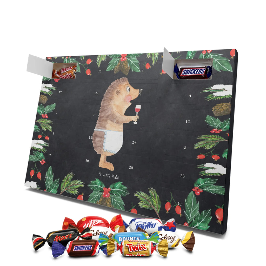 Chocolate advent calendar Hedgehog wine gift ideas, gifts, small animals, good mood, cute, funny sayings, cute animal motives, hand drawn, special gifts, card, animal lover, white wine, wine glass, drinking wine, red wine, wine saying, wine decoration, gift wine drinker, gift wine lover
