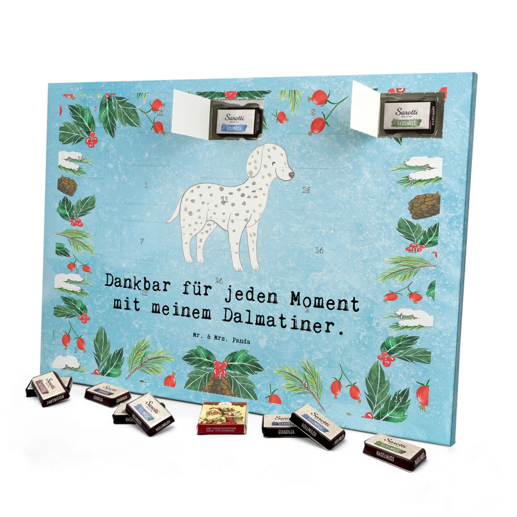 Chocolate advent calendar Dalmatian moment puppy, dog owner, purebred dog, dog breed, giving, animal lover, gift