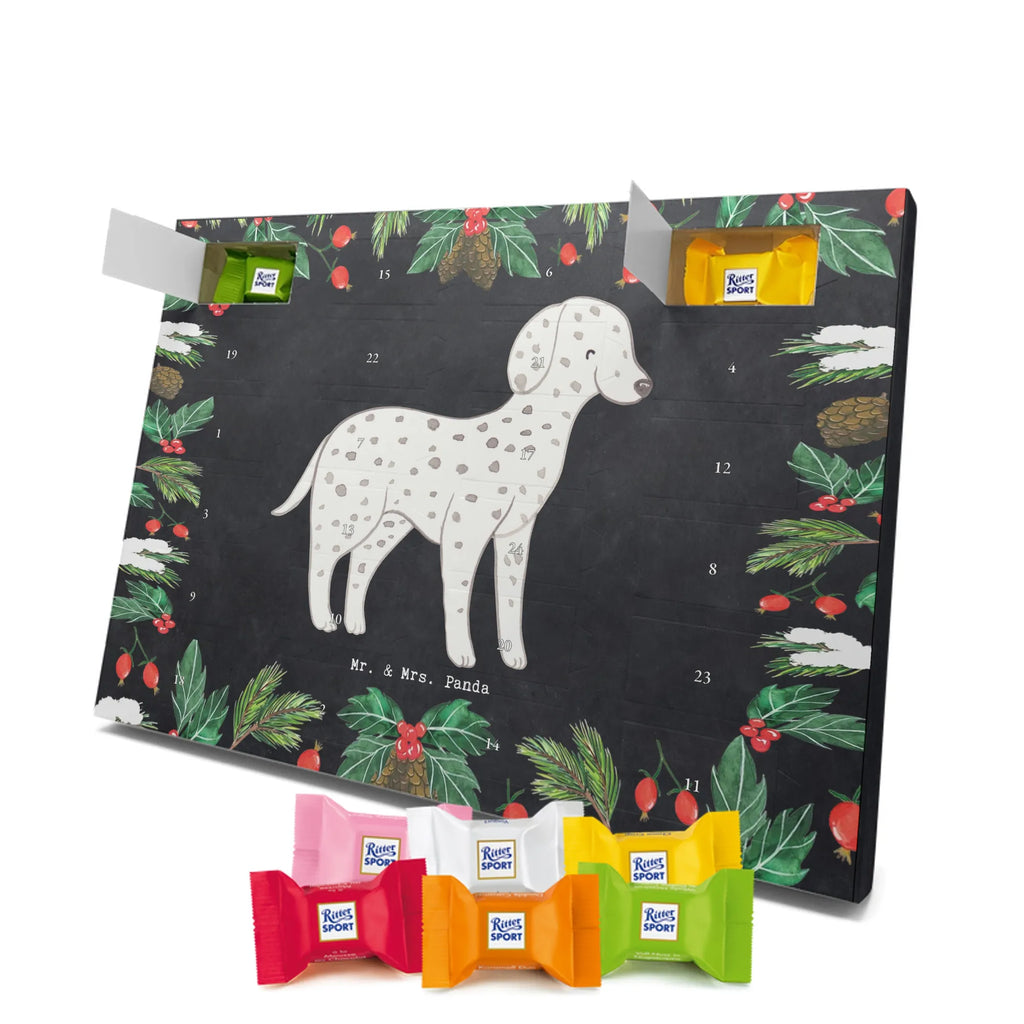 Chocolate advent calendar Dalmatian moment puppy, dog owner, purebred dog, dog breed, giving, animal lover, gift