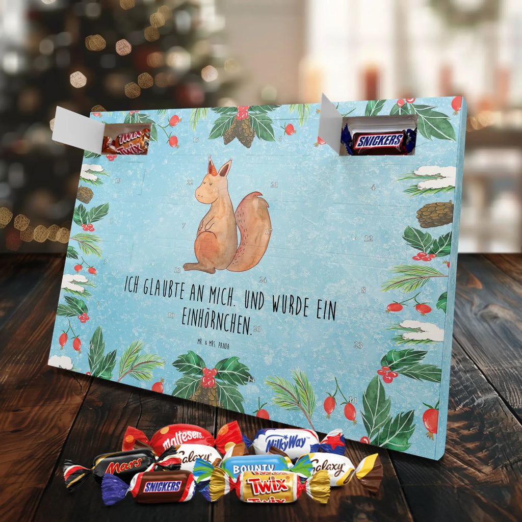Chocolate advent calendar unicorn Believe squirrel