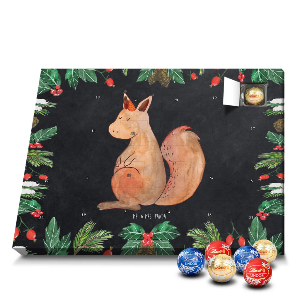 Chocolate advent calendar unicorn Believe squirrel