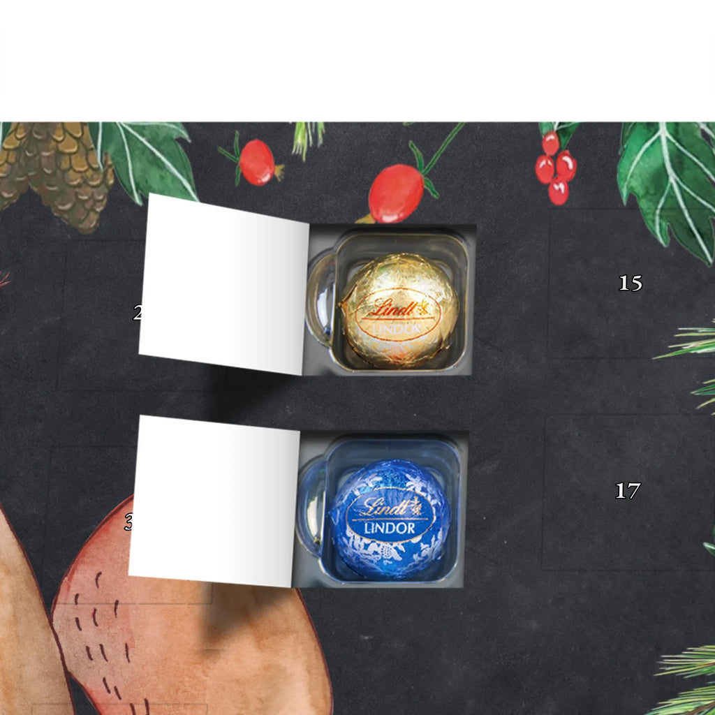 Chocolate advent calendar unicorn Believe squirrel