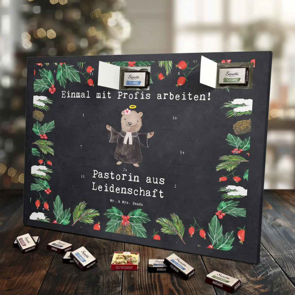 Chocolate advent calendar Pastor Passion gift, sayings, gift idea, best, farewell gift, passing exam, anniversary, retirement, promotion, job start, profession