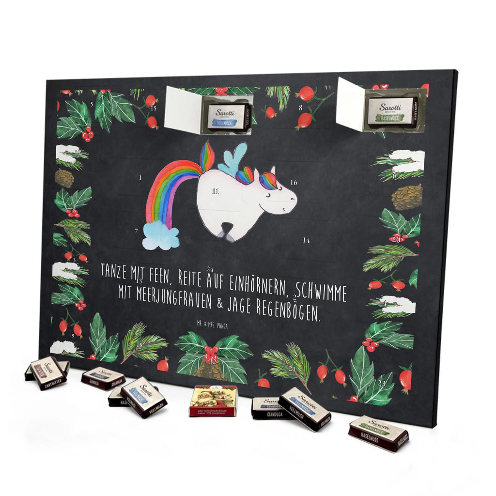 Chocolate advent calendar unicorn Pegasus growing up, pegasus, rainbow, reality, playing, unicorn love, saying fun