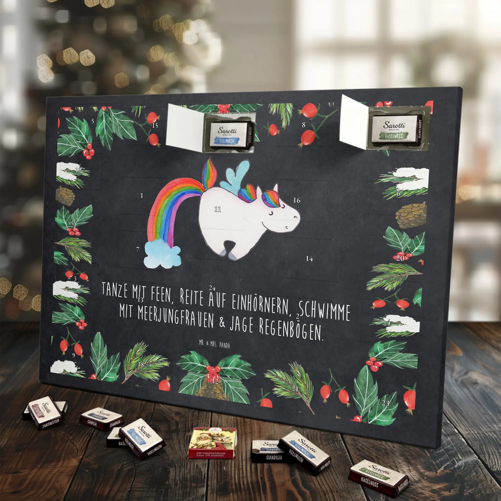 Chocolate advent calendar unicorn Pegasus growing up, pegasus, rainbow, reality, playing, unicorn love, saying fun